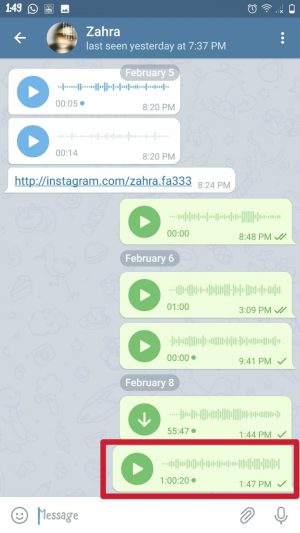 Cara mengirim pesan suara (VN) di Telegram 15