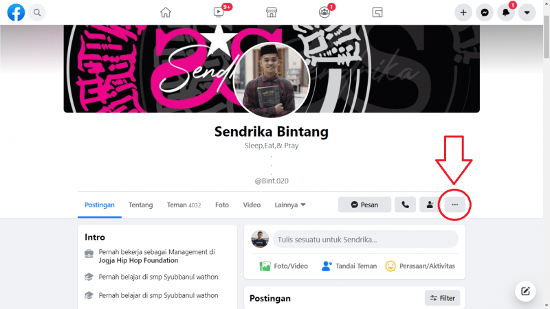 Cara mengetahui sudah berapa lama berteman di Facebook 28 tombol titik tiga untuk akses lihat pertemanan