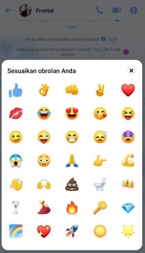 pilih salah satu emoji 
