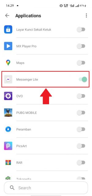 Cara mengaktifkan balon obrolan Messenger 23 berikan izin kepada aplikasi Messenger lite