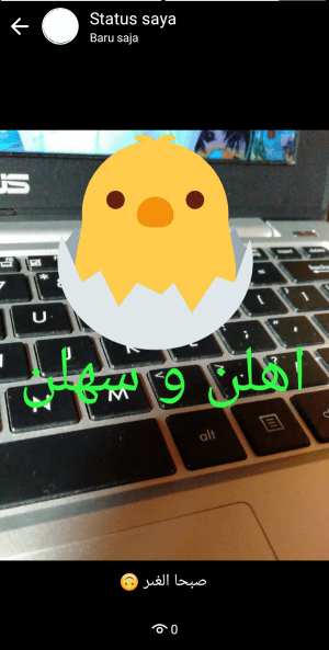 Cara membuat tulisan arab di WhatsApp 12 Contoh penggunaan keyboard bahasa arab untuk membuat status Whatsapp