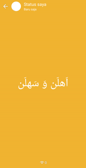 Cara membuat tulisan arab di WhatsApp 22 Contoh penggunaan keyboard bahasa arab untuk membuat status Whatsapp
