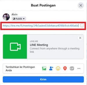 Cara membuat, mengundang dan memulai LINE meeting 65 Tekan CTRL+V untuk paste link.