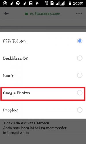 Cara memindahkan foto Facebook ke Google Photo 8