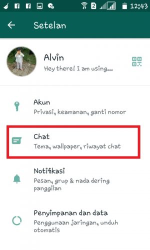 Tap "Chat". 