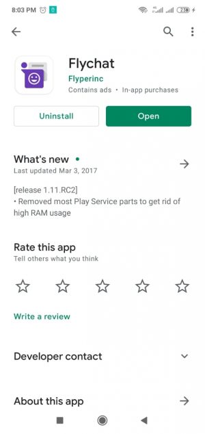 Cara aktifkan balon obrolan WhatsApp seperti di Messenger 1 Aplikasi FlyChat di Play Store