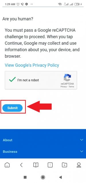 Cara Mengembalikan akun Twitter yang di Suspend 29 Berhasil menyelesaikan tantangan Google reCAPTCHA