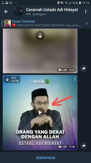 Cara Share Video dari Telegram ke WhatsApp 2 Unduh video di telegram