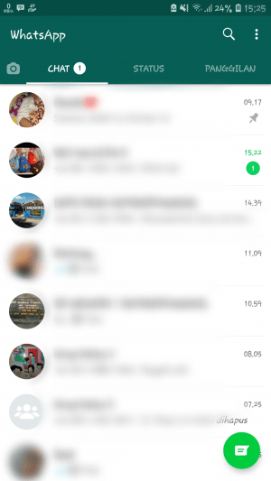 Cara menghapus status WhatsApp sendiri 1 Obrolan chat whatsapp