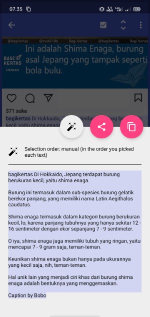Cara copy bio, caption dan komentar di Instagram 17 atur tulisan yang ingin dicopy