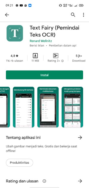 Cara copy bio, caption dan komentar di Instagram 35 install aplikasi text fairy