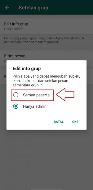 pilih semua peserta