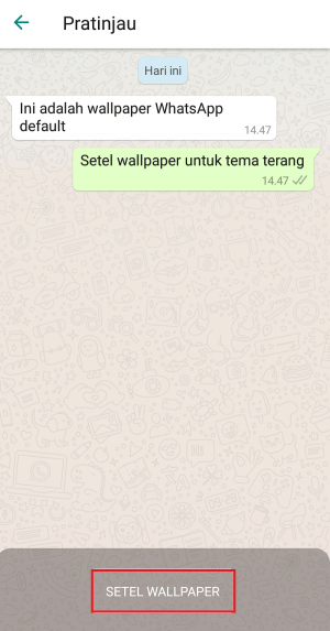 Wallpaper default Whatsapp