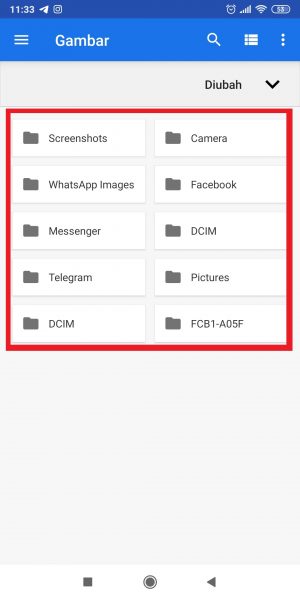 Cara mengirim foto di WhatsApp tanpa mengurangi kualitas 8 Tap folder tempat menyimpan foto.