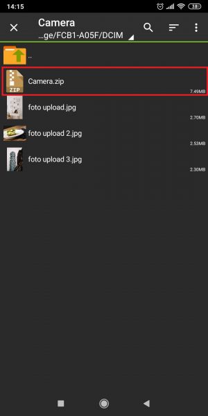 Cara mengirim foto di WhatsApp tanpa mengurangi kualitas 32 Tap file ZIP yang ingin dikirim.