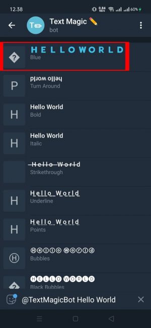 Klik dan pilih "hello world"