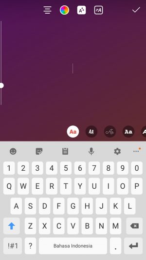 Cara membuat tulisan bergerak di Instagram story 6 ketikkan tulisan story