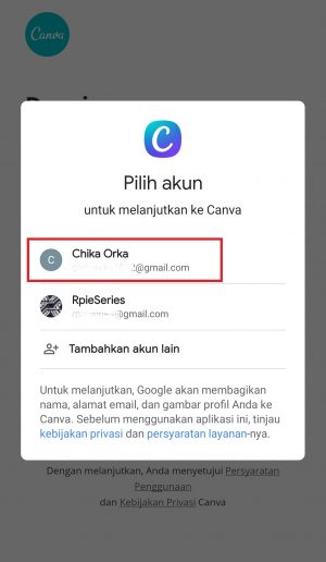 Cara membuat feed Instagram nyambung (simpel dan lengkap) 4 klik salah satu email