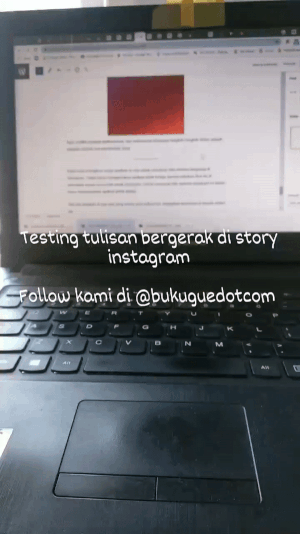 Cara membuat tulisan bergerak di Instagram story 14