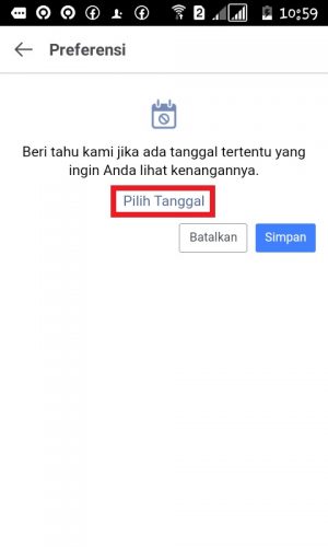 Cara melihat semua kenangan di Facebook (bisa selain hari ini) 74 Tap "Pilih Tanggal".