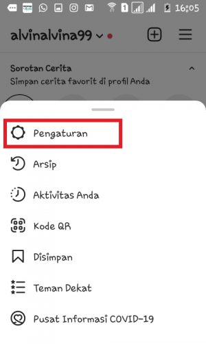 Cara Mengembalikan Postingan Instagram Yang Terhapus 4 Tap "Pengaturan".
