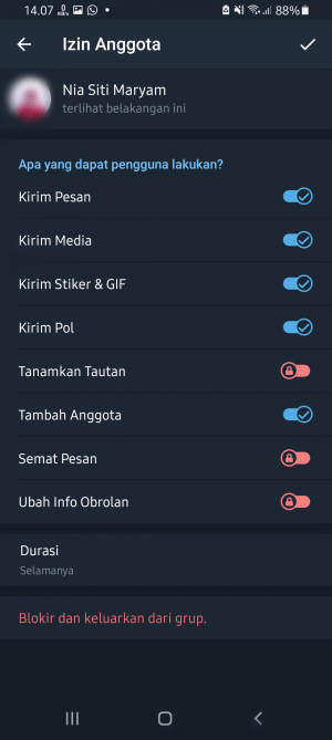 Cara Membuat Hanya Admin Yang Bisa Chat di Grup Telegram 8 Fitur pembatasan anggota grup
