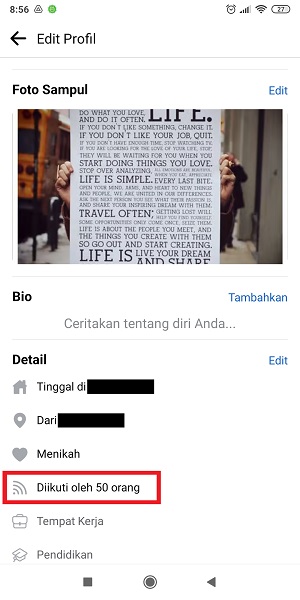 Cara Mengaktifkan dan Menampilkan Pengikut di Facebook 21 Jumlah pengikut sudah bisa dilihat oleh publik.