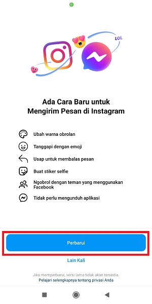 Cara Mengirim Pesan Dengan Efek (Kado/Pesan Berapi/dll) Di DM Instagram