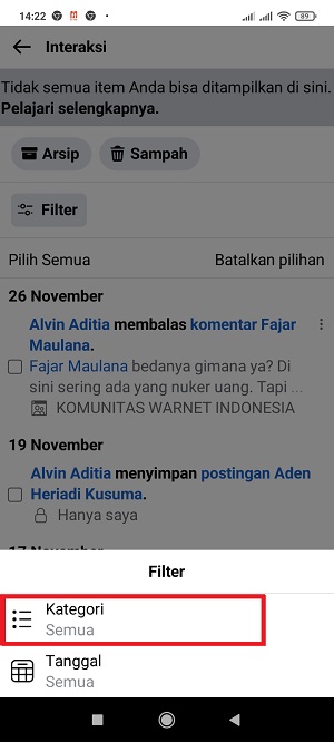 Cara Melihat Status Yang Kita Like di Facebook 25