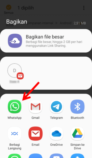 Cara Mengirim Aplikasi lewat WhatsApp (Lengkap dan simpel) 3 Bagikan Via WhatsApp
