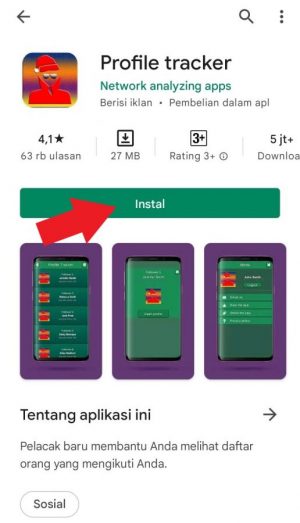 Download aplikasi Profile Tracker di PlayStore