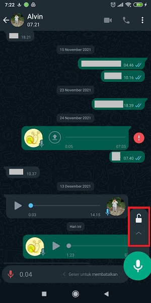 Cara mendengarkan voice note di WhatsApp sebelum dikirim 4