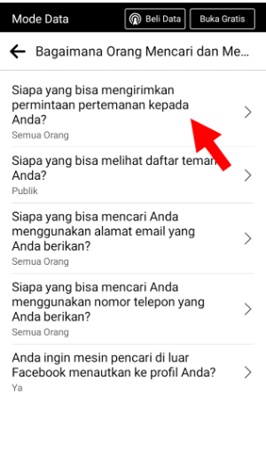 Cara Menambahkan Tombol Ikuti di Facebook 4 Pilih Siapa Yang Bisa Mengirimkan Permintaan Pertemanan