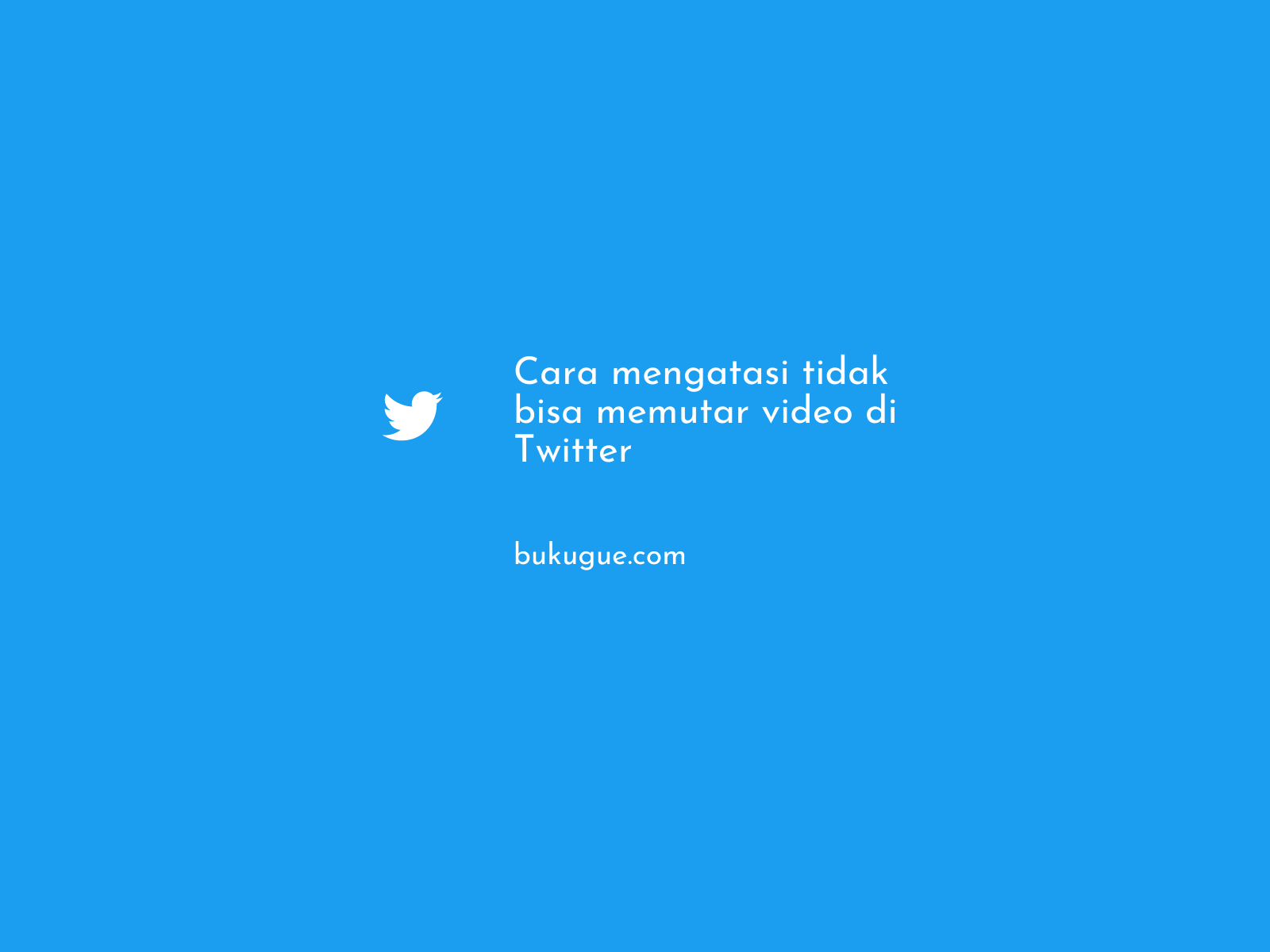 Cara mengatasi tidak bisa memutar video di Twitter