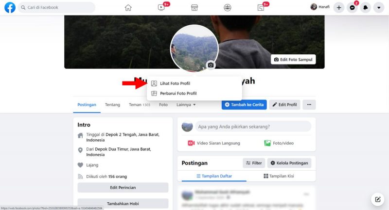 Cara mengetahui akun palsu di Facebook (cek 7 hal ini) 11 Lihat Foto Profile di Facebook