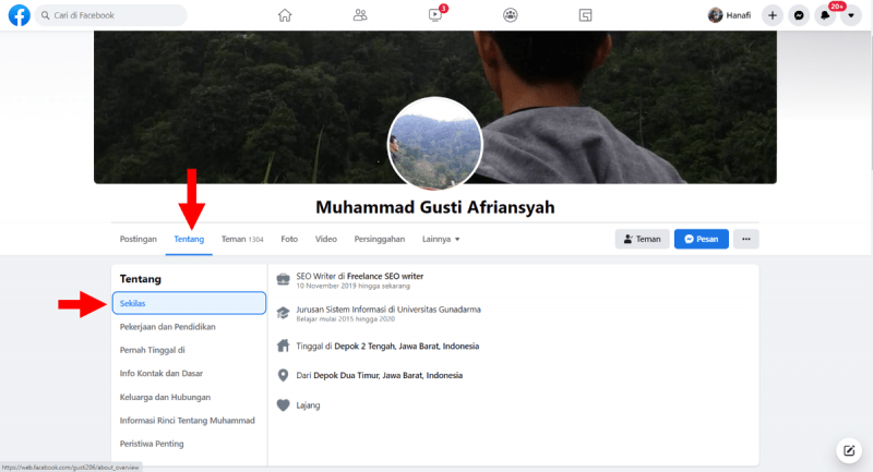Cara mengetahui akun palsu di Facebook (cek 7 hal ini) 1 Lihat Informasi Pribadi Akun