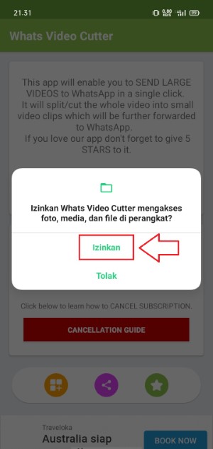 Cara Membuat Status WA Video Panjang (Lengkap) 13 pilih opsi izinkan