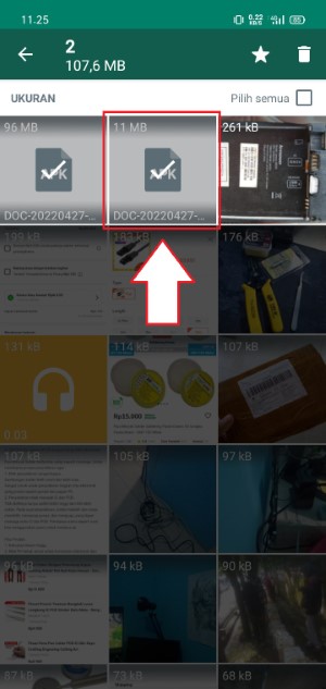 Cara mengurangi beban memori penyimpanan WhatsApp (tanpa menghilangkan chat) 9 ketuk file lain untuk memlih sekaligus