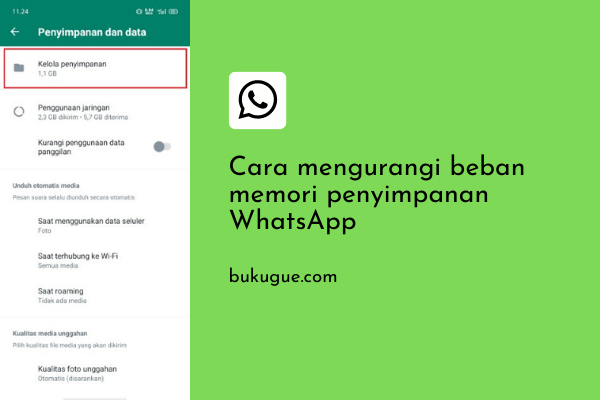 Cara mengurangi beban memori penyimpanan WhatsApp (tanpa menghilangkan chat)