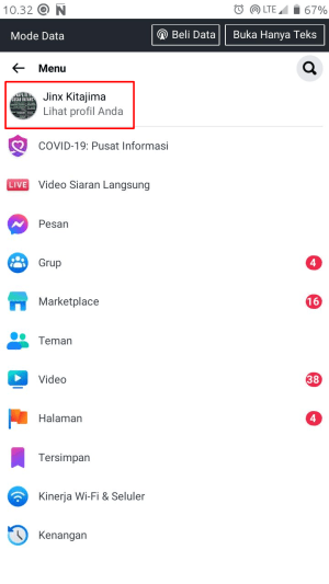 Cara Download Foto/Video Dari Arsip Story Facebook Ke Galeri 10 Tekan nama profil ("Lihat profil Anda").