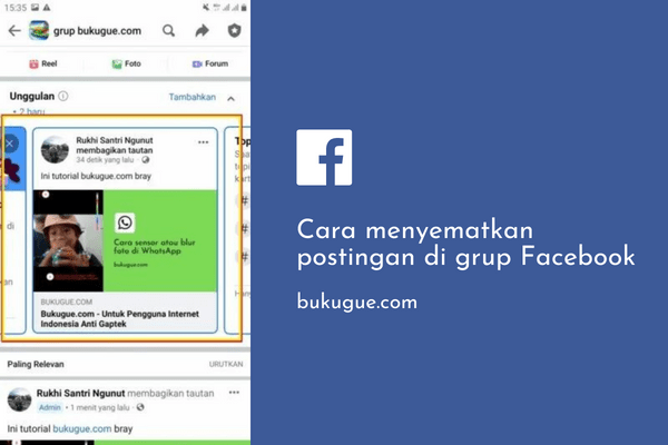 Cara Menyematkan Postingan di Grup Facebook