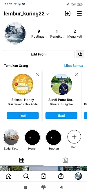 #2 Cara Menghapus Sorotan Cerita di Instagram 9 Sorotan sudah berhasil dihapus.