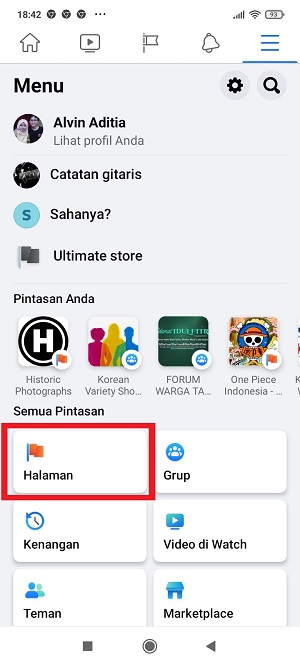 Cara menambahkan nomor atau link WA di FB (Lengkap) 21 Tap “Halaman”.