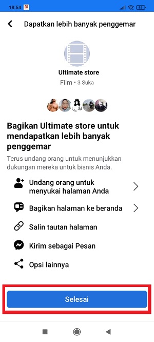Cara menambahkan nomor atau link WA di FB (Lengkap) 32 Tap “Selesai”.