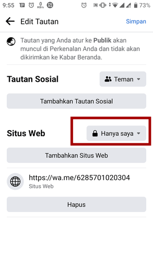 Cara menambahkan nomor atau link WA di FB (Lengkap) 17 Cara menambahkan nomor atau link WA di FB (Lengkap) 16