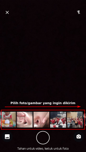 Cara sensor atau blur foto di WhatsApp 2 Pilih foto/gambar yang mau dikirimkan.