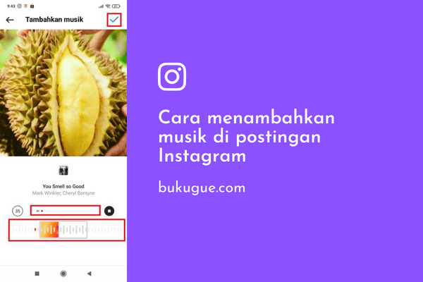 Cara menambahkan musik di Feed Instagram kamu