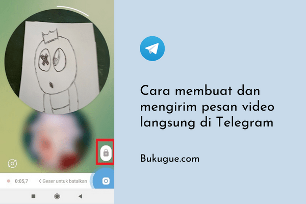 Cara buat dan kirim pesan video langsung di Telegram