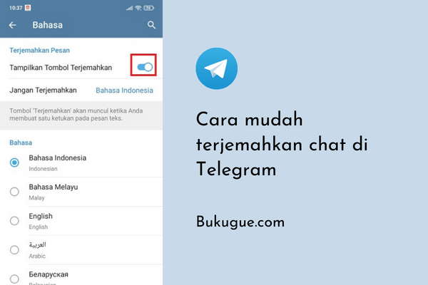 Cara menggunakan fitur translate chat di Telegram