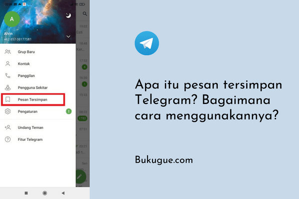 Cara menggunakan fitur “Pesan Tersimpan” di Telegram